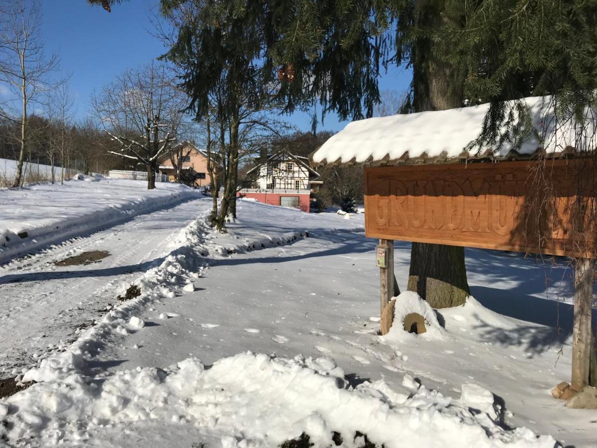 Ferienwohnungen Grundmuehle Nordheim vor der Rhon Bagian luar foto